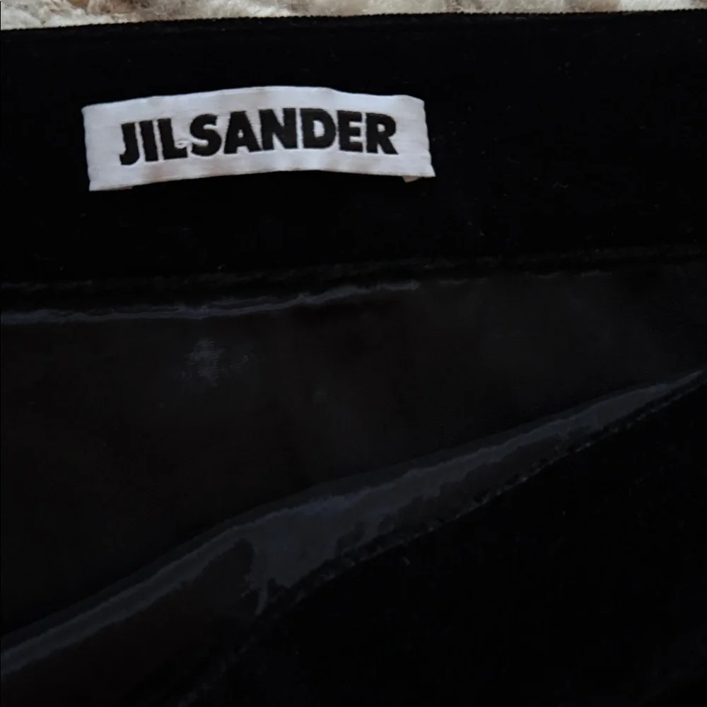 ❤️ NEW Jil Sander Black Velvet Skirt - Picture 3 of 5